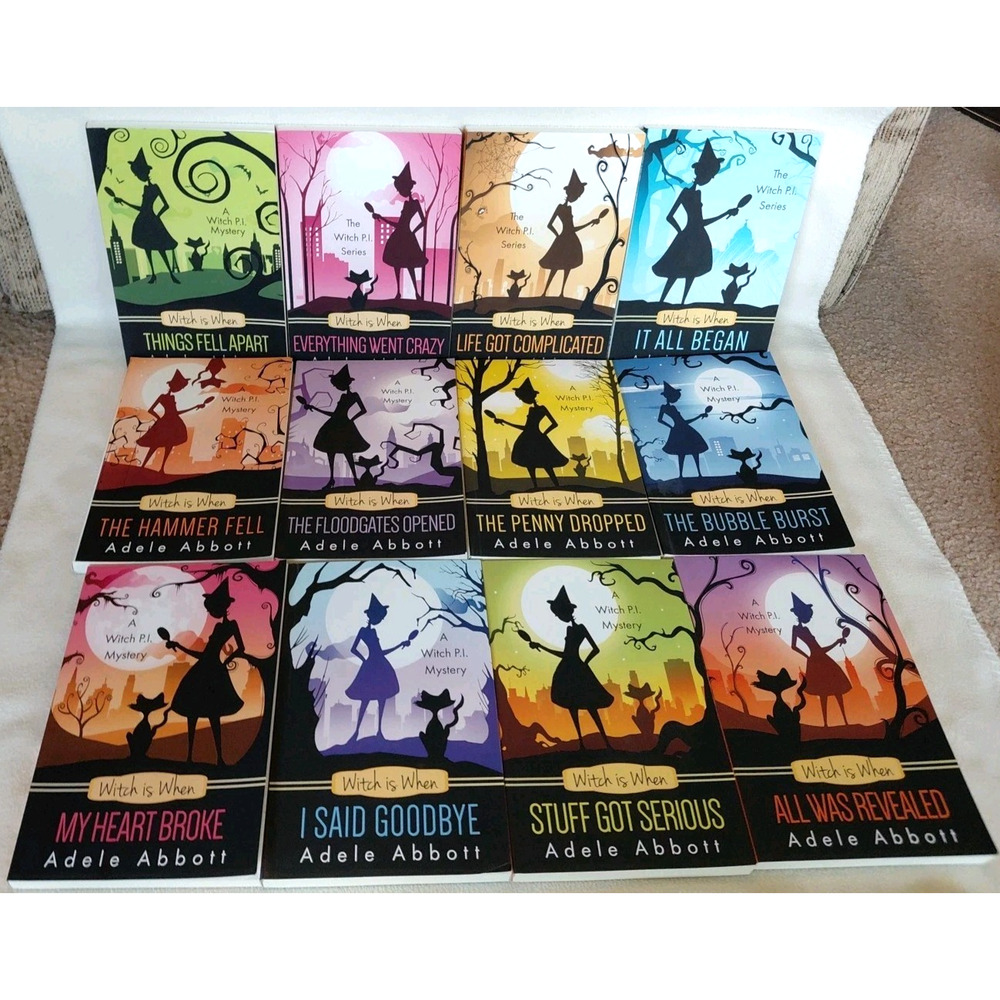 Witch is When The Witch PI Mystery Set Books 1-12 Season 1 Adele Abbott Like-New